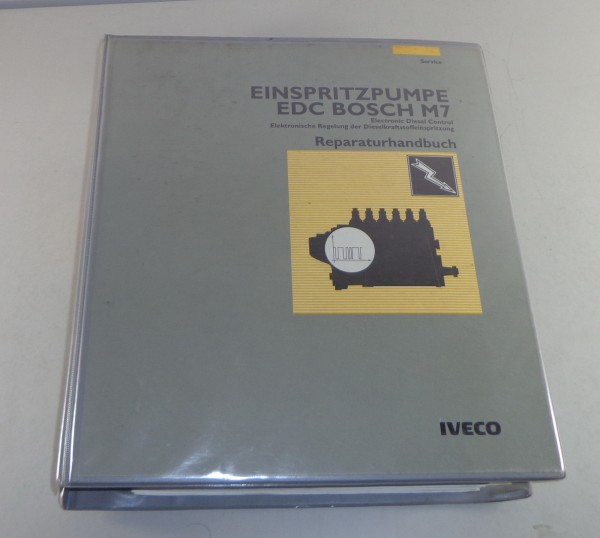Werkstatthandbuch Iveco Einspritzpumpe EDC Bosch M7 Stand 1998