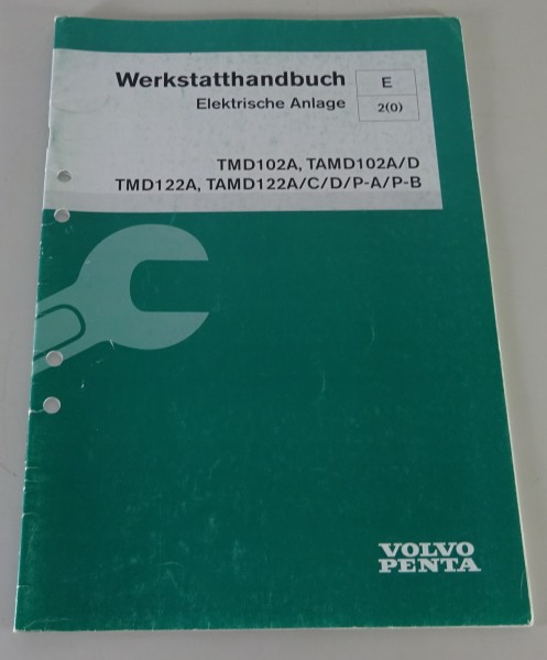 Werkstatthandbuch Volvo Penta Elektrische Anlage TMD102A, usw. Stand 09/1999