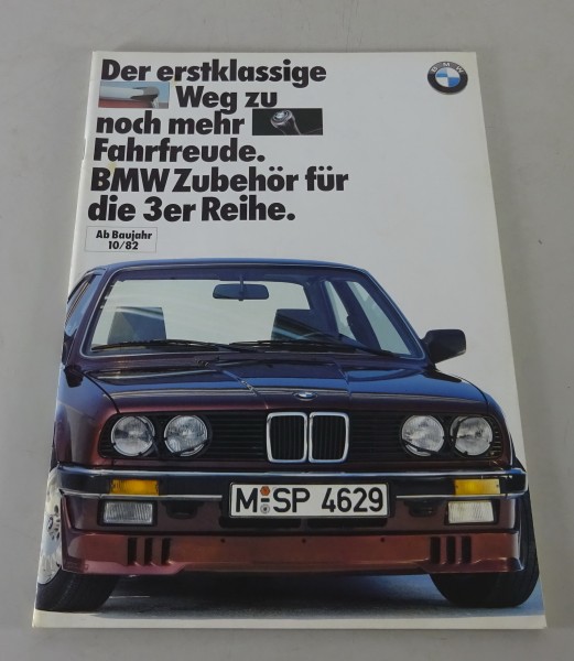 Prospekt / Broschüre original Zubehör für BMW 3er E30 ab 10/1982