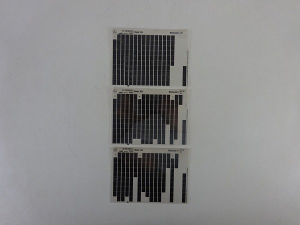 Microfich Teilekatalog Mercedes-Benz Benzin-Motor M 104 Mechanik I - III 04/1995