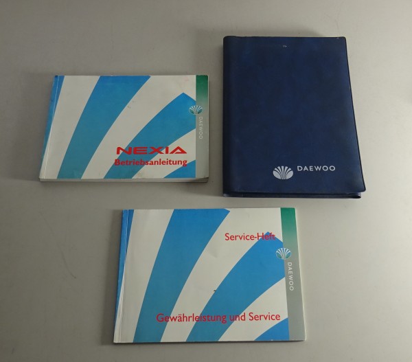 Bordmappe + Betriebsanleitung / Handbuch Daewoo Nexia von 1997