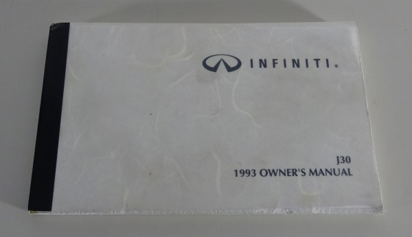 Owner´s Manual / Handbook Infiniti J30 from 1993