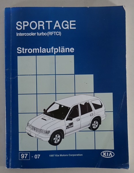 Werkstatthandbuch / Stromlaufpläne Kia Sportage Intercooler Turbo Stand 1997