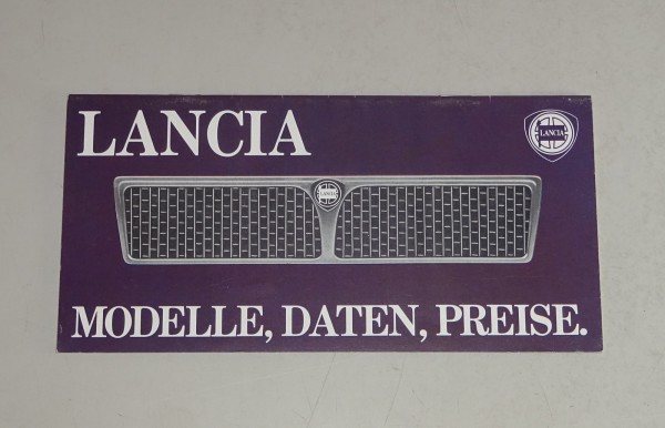 Preisliste Lancia A 112, Delta, Gamma etc. Stand 07/1982