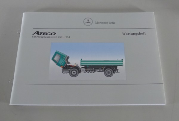 Scheckheft / Wartungsheft Mercedes Benz Atego 950 - 954 blanko Stand 04/1998