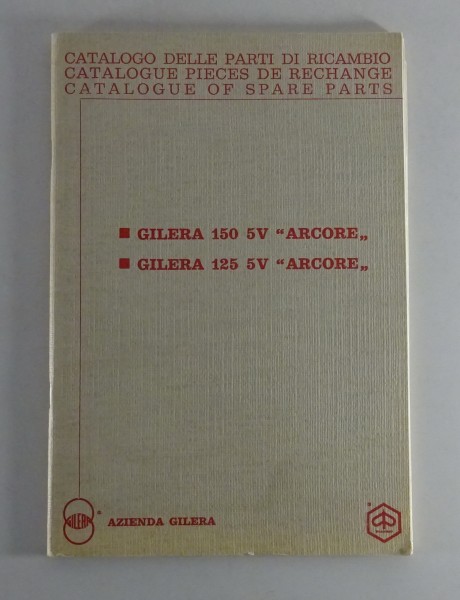 Teilekatalog / Ersatzteilkatalog Piaggio Gilera 125 / 150 SV + Arcore + Export