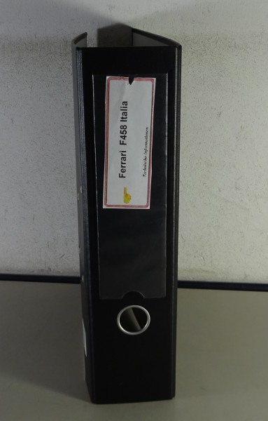 Technische Service Information / Schulungsunterlage Ferrari F 458 Italia von 2009 - 2010