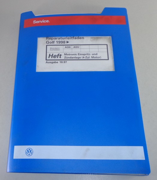 Werkstatthandbuch VW Golf IV/4 / Bora Motronic Einspritz- & Zündanlage - 10/1997