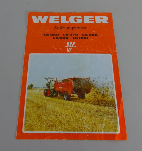 Prospekt Welger Stalldungstreuer LS 260 / 270 / 280 / 290 / 300 Stand 09/1990