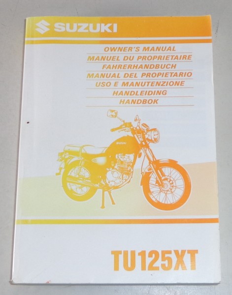 Betriebsanleitung / Owner's Manual Suzuki TU125XT Stand 09/1998