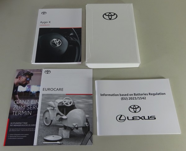 Bordmappe + Betriebsanleitung / Handbuch Toyota Aygo X Stand 12/2023