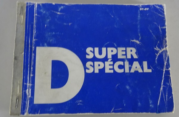 Betriebsanleitung / Handbuch Citroen D Super + D Special Stand 09/1970