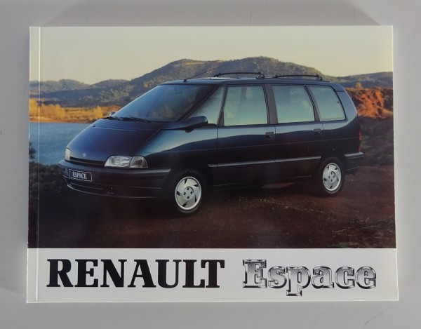 Betriebsanleitung / Handbuch Renault Espace II Typ J63 Stand 1992
