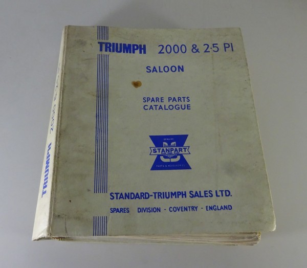 Teilekatalog / Parts Catalog Triumph 2000 + 2500 Stand 03/1975