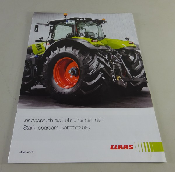 Faltprospekt Claas Arion 600 / Axion 800 / Axion 900 / Xerion 5000/4000