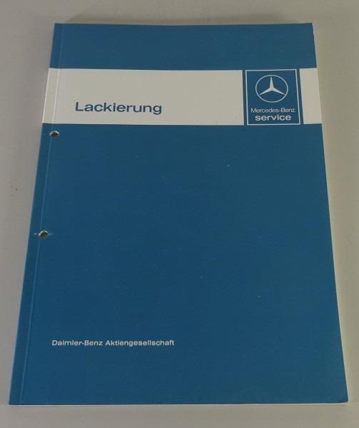 Werkstatthandbuch Einführung Mercedes Lackierung für W123 / W126 / R107 von 1980