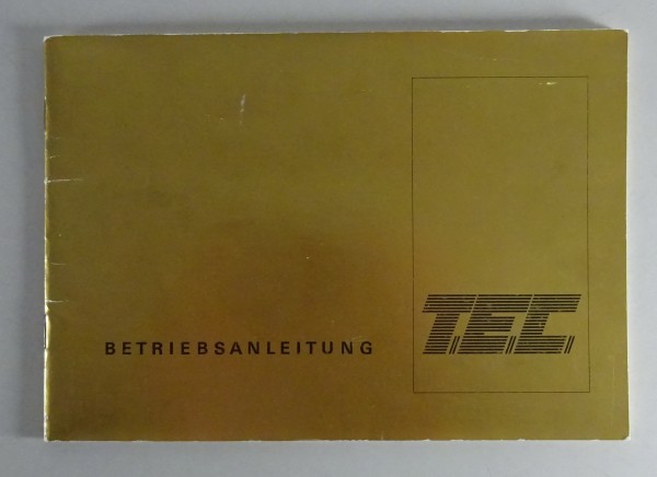 Betriebsanleitung T.E.C Caravan/Wohnwagen 70er/80er Jahre