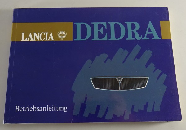 Betriebsanleitung / Handbuch Lancia Dedra Stand 09/1990