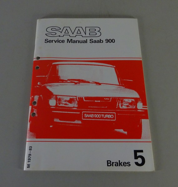 Workshop Manual / Service Manual Saab 900 Brakes Model-Year 1979-1983