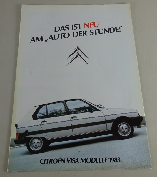 Prospekt Citroën Visa | Das ist neu am "Auto der Stunde" Stand 06/1983