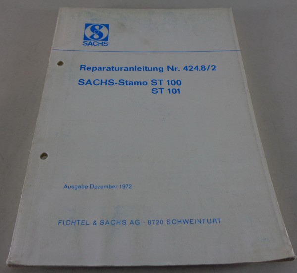 Reparaturanleitung Sachs Motor Stamo ST 100 / 101 Stand 12/1972