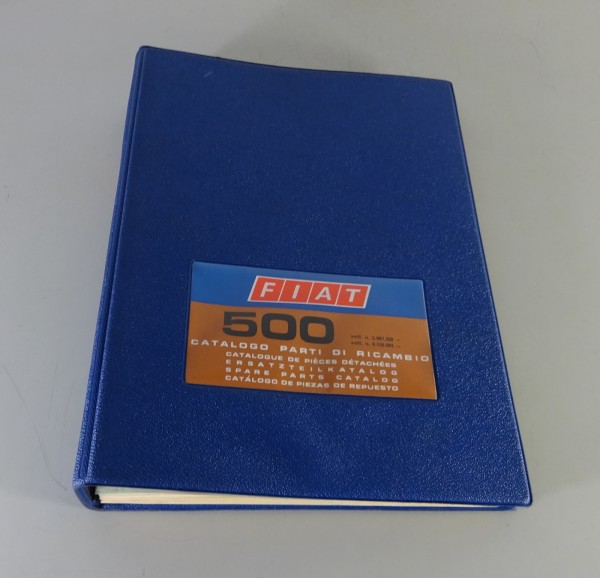 Teilekatalog / Parts Catalog Fiat 500 Typ 110 F Stand 1972 - 1974