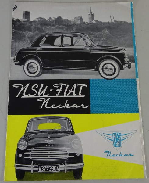 Prospekt / Prospektblatt | Fiat / NSU Neckar / Sport / Cabrio