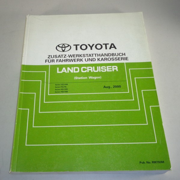 Werkstatthandbuch Toyota Land Cruiser J10 von 08/2000