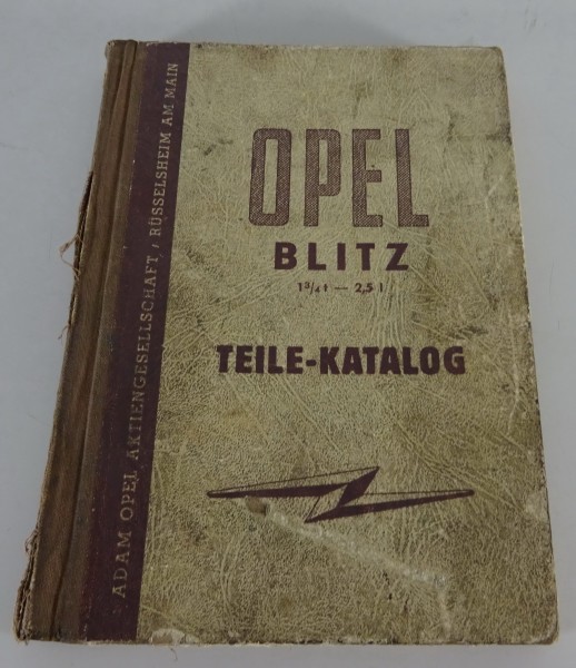 Teilekatalog Opel Blitz 1,75 Tonner 2,5 Liter Motor Stand 06/1952