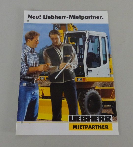 Prospekt / Broschüre Liebherr Mietpartner Stand 03/1998