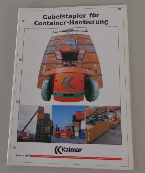 Prospekt Kalmar LMV Gabelstapler für Container Hantierung von 04/1994