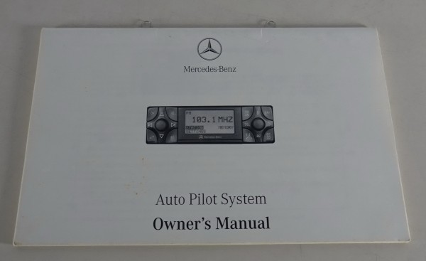 Owner´s Manual Mercedes Benz Auto Pilot System für Mercedes S-Klasse Typ W140