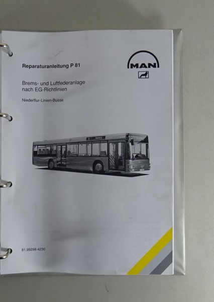 Werkstatthandbuch MAN Brems- und Luftfederanlage Niederflur-Linien-Bus '12/1999