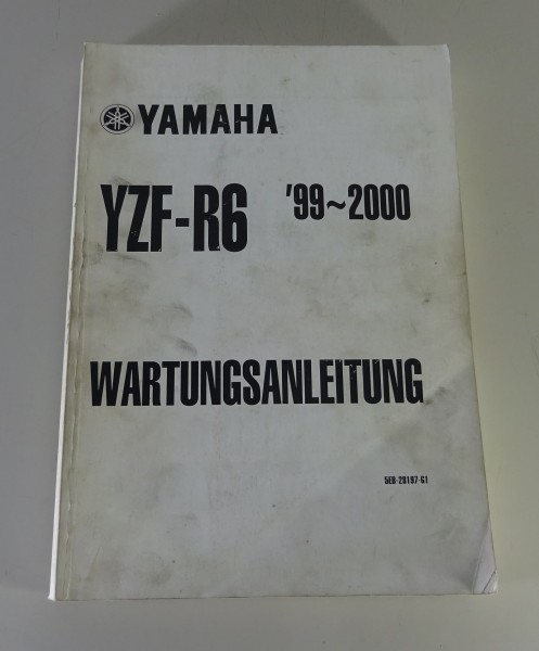 Werkstatthandbuch / Workshop Manual Yamaha YZF-R 6 von 1999-2000