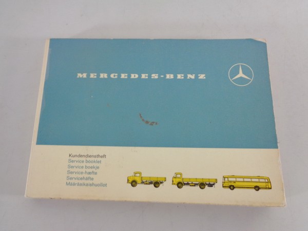 Scheckheft / Wartungsheft Mercedes Benz LKW + Bus + Transporter von 12/1964