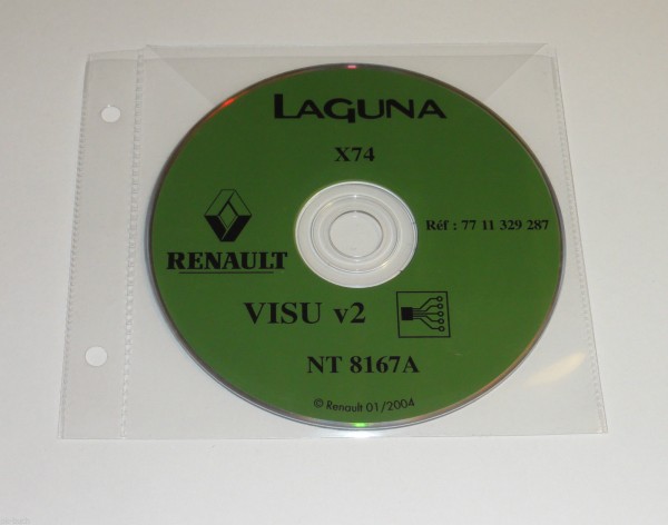 Schaltpläne auf CD Renault Laguna - Modelljahr 2004!