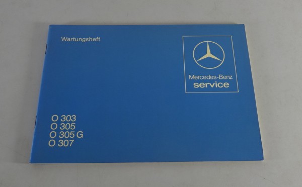 Scheckheft / Wartungsheft blanko Mercedes Benz Bus O 303 305 307 von 07/1981