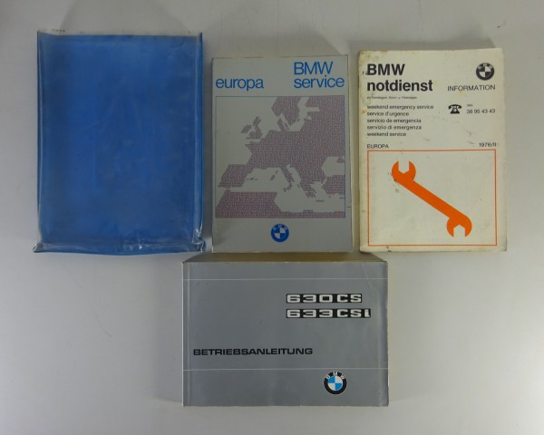 Bordmappe + Betriebsanleitung BMW 6er E24 630 CS / 633 CSi Stand 02/1976