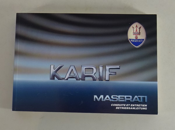 Betriebsanleitung / Handbuch Maserati Karif V6 Stand 06/1988