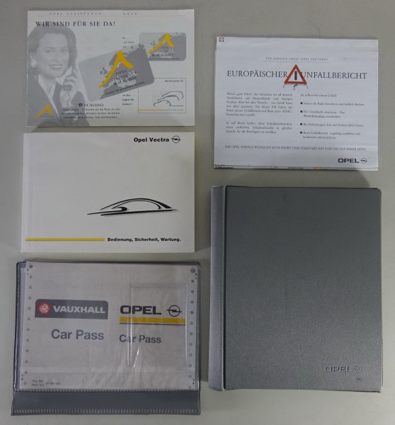 Bordmappe + Betriebsanleitung Opel Vectra B Stand 01/1999
