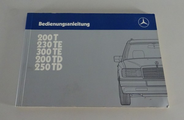 Betriebsanleitung / Handbuch Mercedes Benz W124 / S124 T-Modell Stand 11/1985