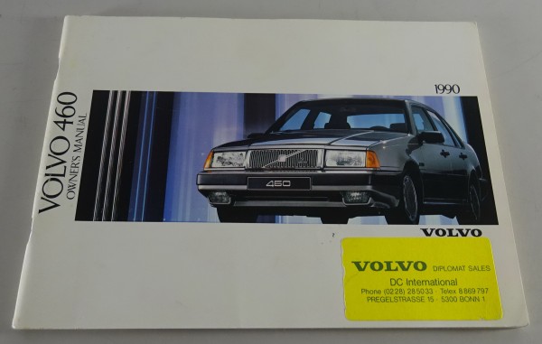 Owner´s Manual / Handbook Volvo 460 Modelljahr 1990 Stand 12/1989