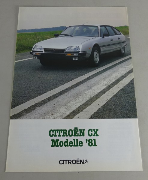 Prospekt / Brochure Citroen CX | Modelle 1981 Stand 09/1980