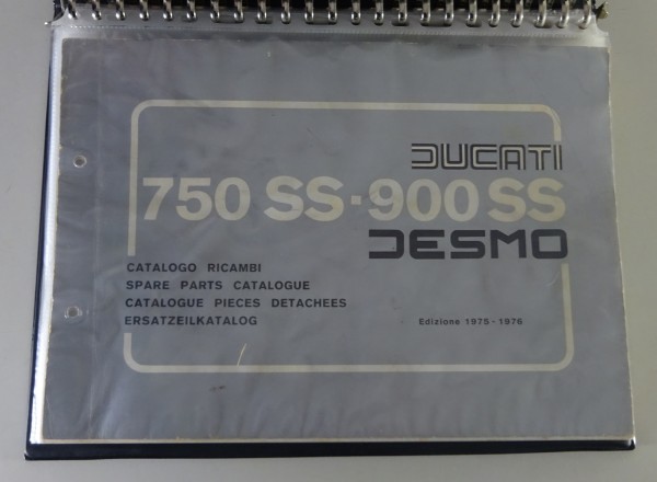 Teilekatalog / Spare Parts List | Ducati 750 SS / 900 SS Desmo | Stand 1975/1976