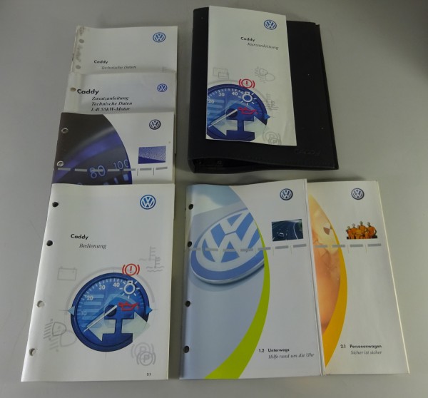 Bordmappe + Betriebsanleitung / Handbuch VW Caddy Typ 9KV Stand 11/1995