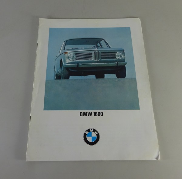 Prospekt / Broschüre BMW 1600-2 Stand 02/1970
