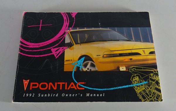 Owner´s Manual / Handbook Pontiac Sunfire Stand 1992