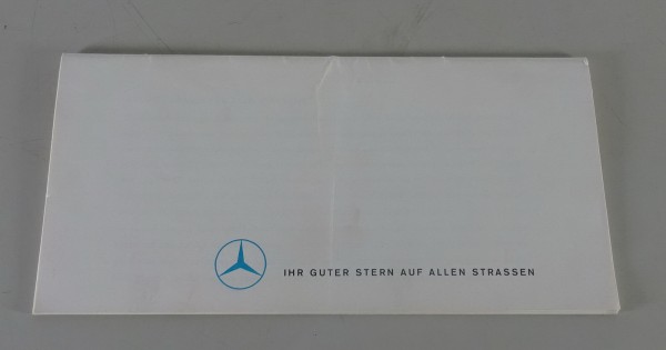 Prospekt Mercedes-Benz PKW Programm 1961 mit W120, R121, W111, W112, W189, R198