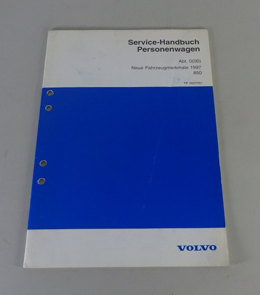 Werkstatthandbuch Volvo 850 Neue Fahrzeugmerkmale ab Modelljahr 1997