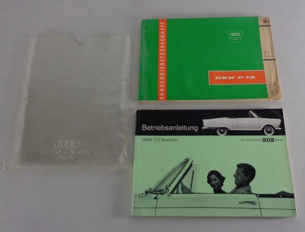 Bordmappe + Betriebsanleitung DKW F12 Roadster - Auto Union Stand 08/1963